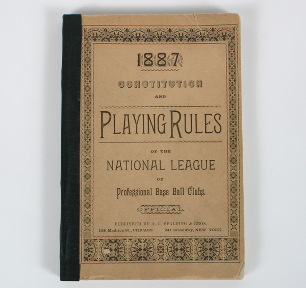 1887 Playing Rules of the National 4ed8c