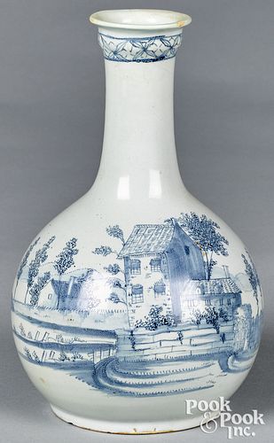 DELFT BLUE AND WHITE BALUSTER BOTTLE  31477e