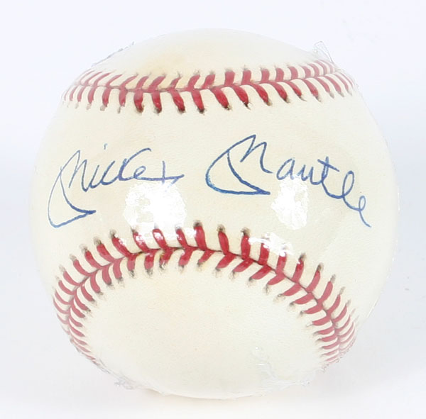 Mickey Mantle autographed baseball;