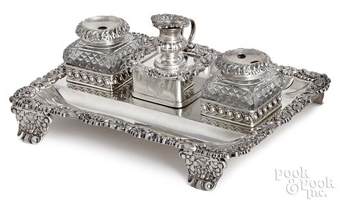 ENGLISH SILVER STANDISH, 1819-1820English