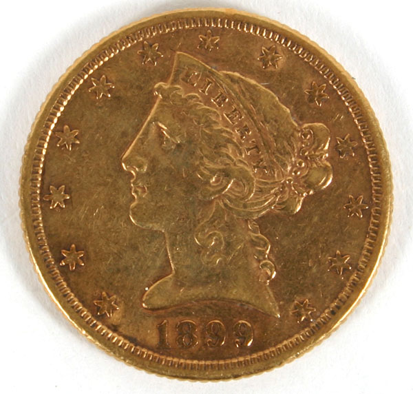 1899 S Liberty Head $5 Variety