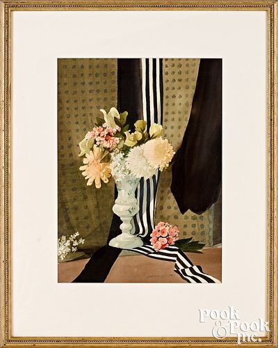 STOW WENGENROTH WATERCOLOR FLORAL