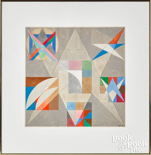 HERBERT BAYER WATERCOLOR GEOMETRIC 314819