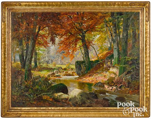 ALOIS ARNEGGER OIL ON CANVAS WOODED 314836