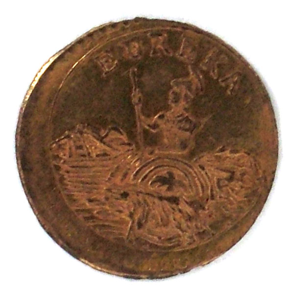 1884 Eureka California Gold Charm