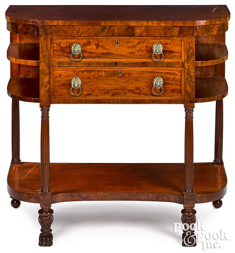 NEW YORK FEDERAL MAHOGANY SERVER,