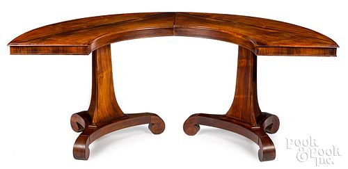 CLASSICAL ROSEWOOD TWO PART DEMILUNE 31484c