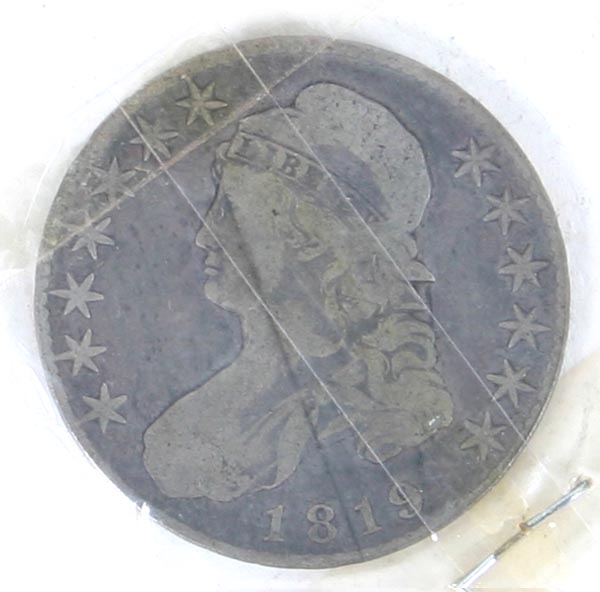1819 Capped Bust Silver Half Dollar 4eda3