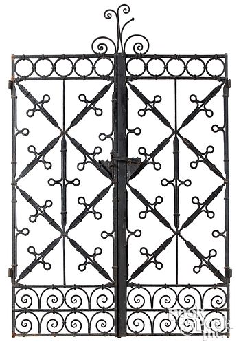 PAIR OF IRON GATES, EARLY 20TH