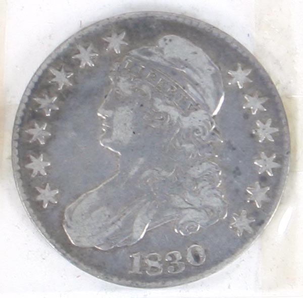1830 Capped Bust Silver Half Dollar 4eda9