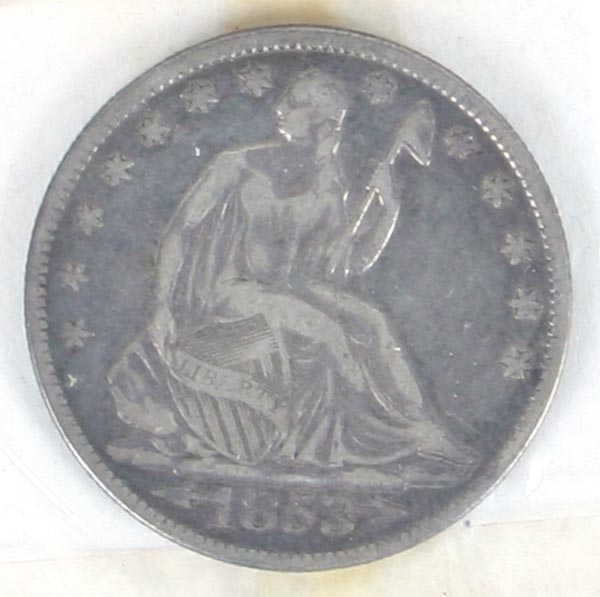 1853 Arrows At Date Seated Liberty 4edb2