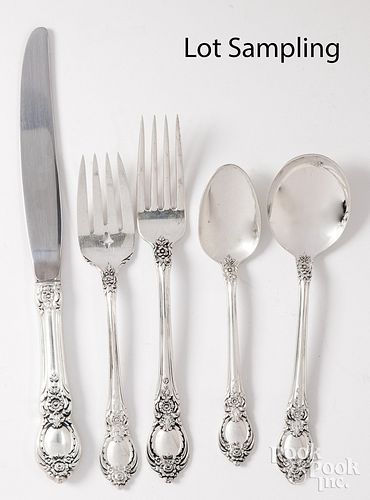 HEIRLOOM STERLING SILVER FLATWARE SERVICEHeirloom