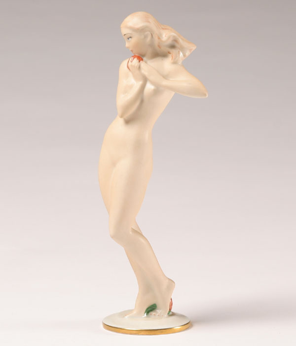 Limoges porcelain nude female figure  4e9d7