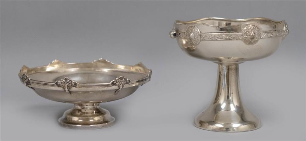 ENGLISH SILVER BOWL AND GOBLET