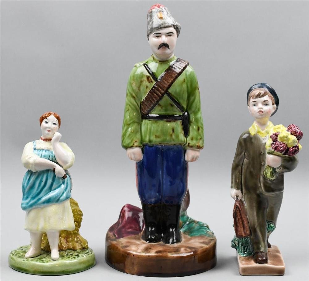 THREE SOVIET KONAKOVO FAIENCE 312295