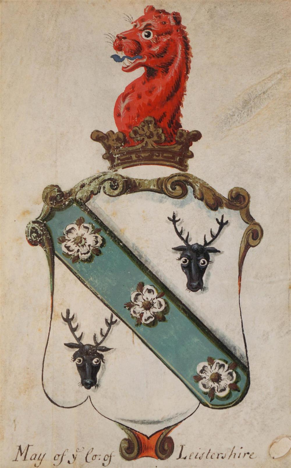 UNKNOWN ARTIST MAY FAMILY COAT OF ARMS