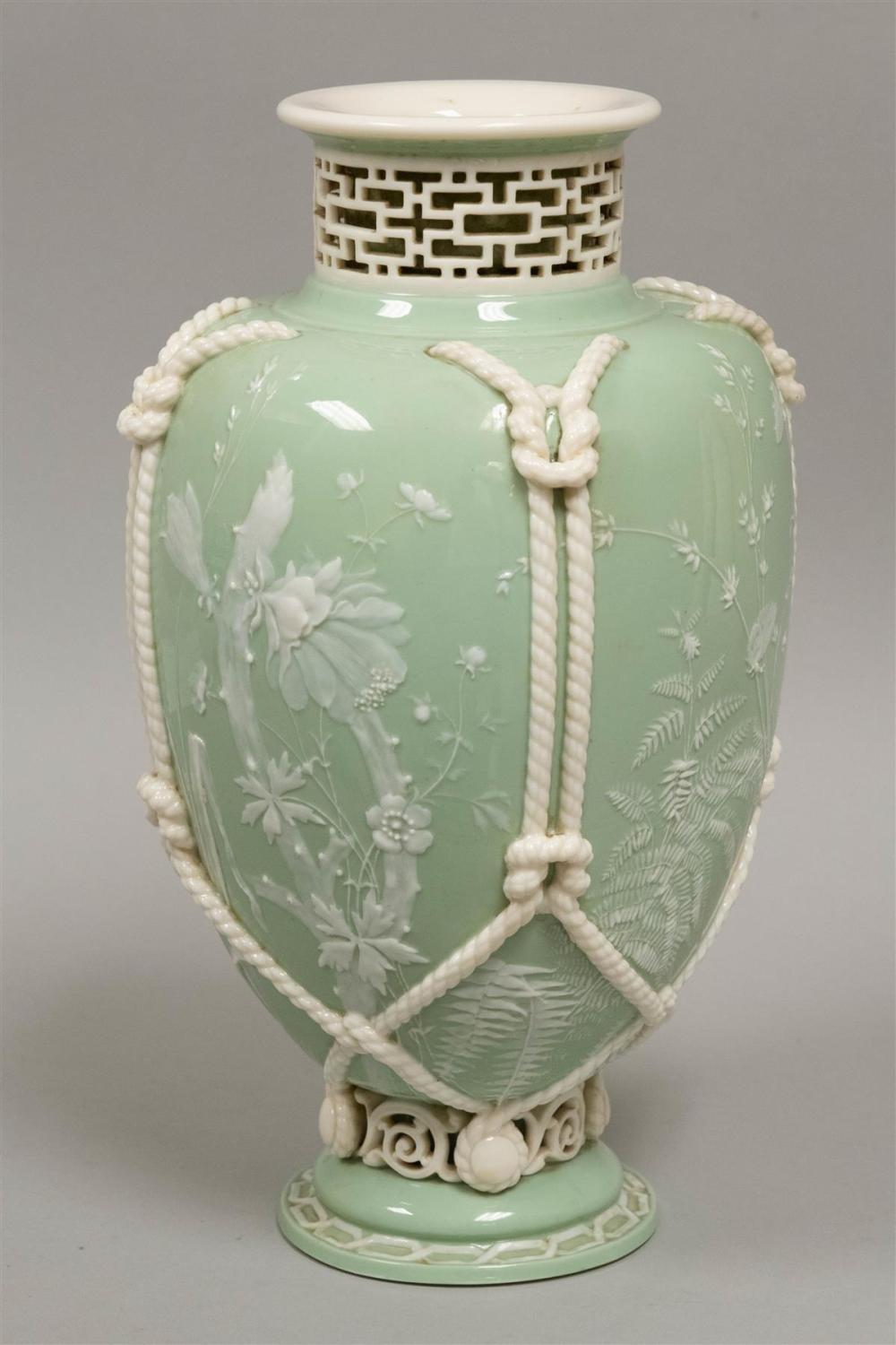 MINTON CELADON RELIEF MOLDED AND 31230c