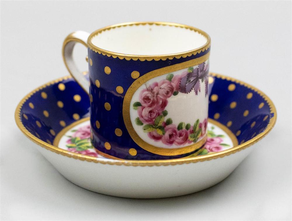 SEVRES PORCELAIN BLEU NOUVEAU COFFEE 31230f