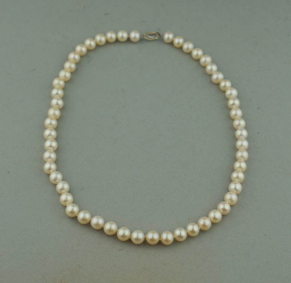 8.0MM FRESHWATER PEARL NECKLACE8.0MM