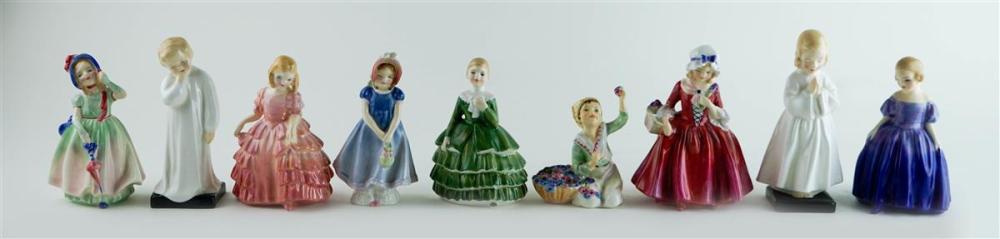 EIGHT ROYAL DOULTON PORCELAIN FIGURES 312383