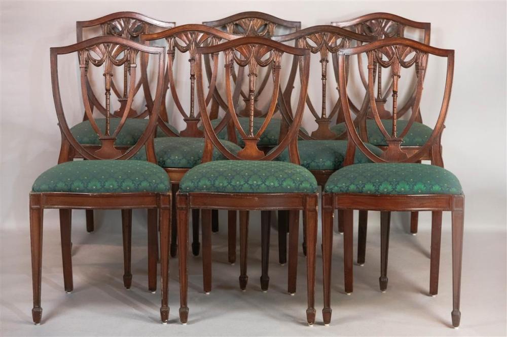 SET OF EIGHT FEDERAL STYLE MAHOGANY 3123cf