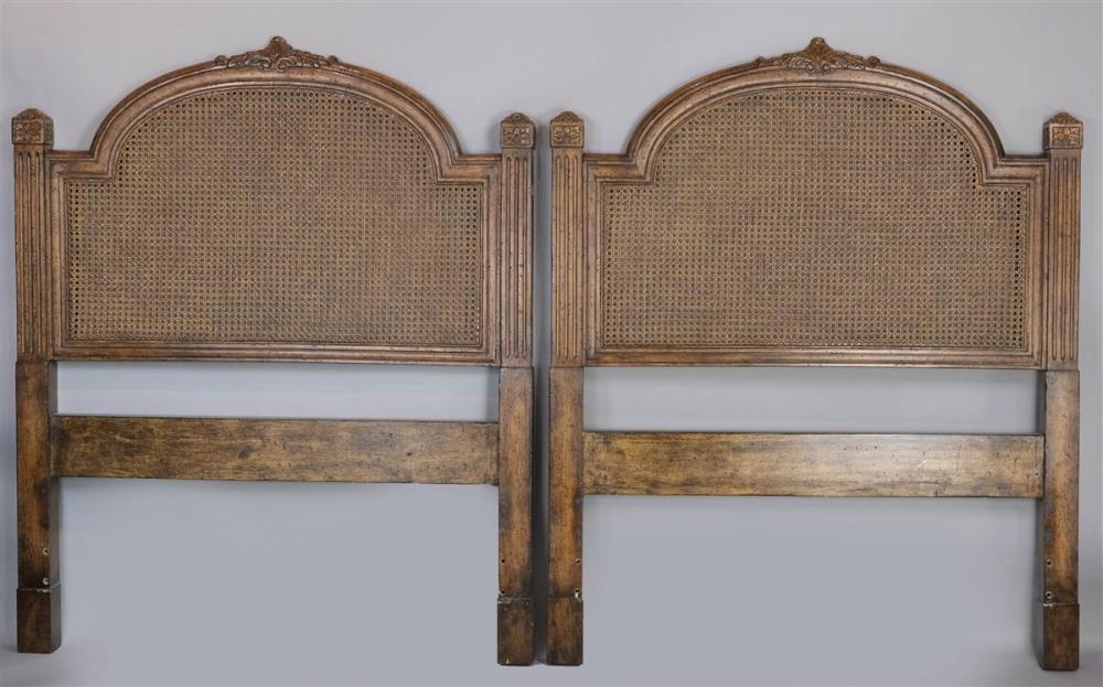 TWO FRENCH PROVINCIAL STYLE HEADBOARDSTWO