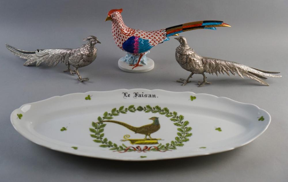 HEREND PORCELAIN MODEL OF A PHEASANT