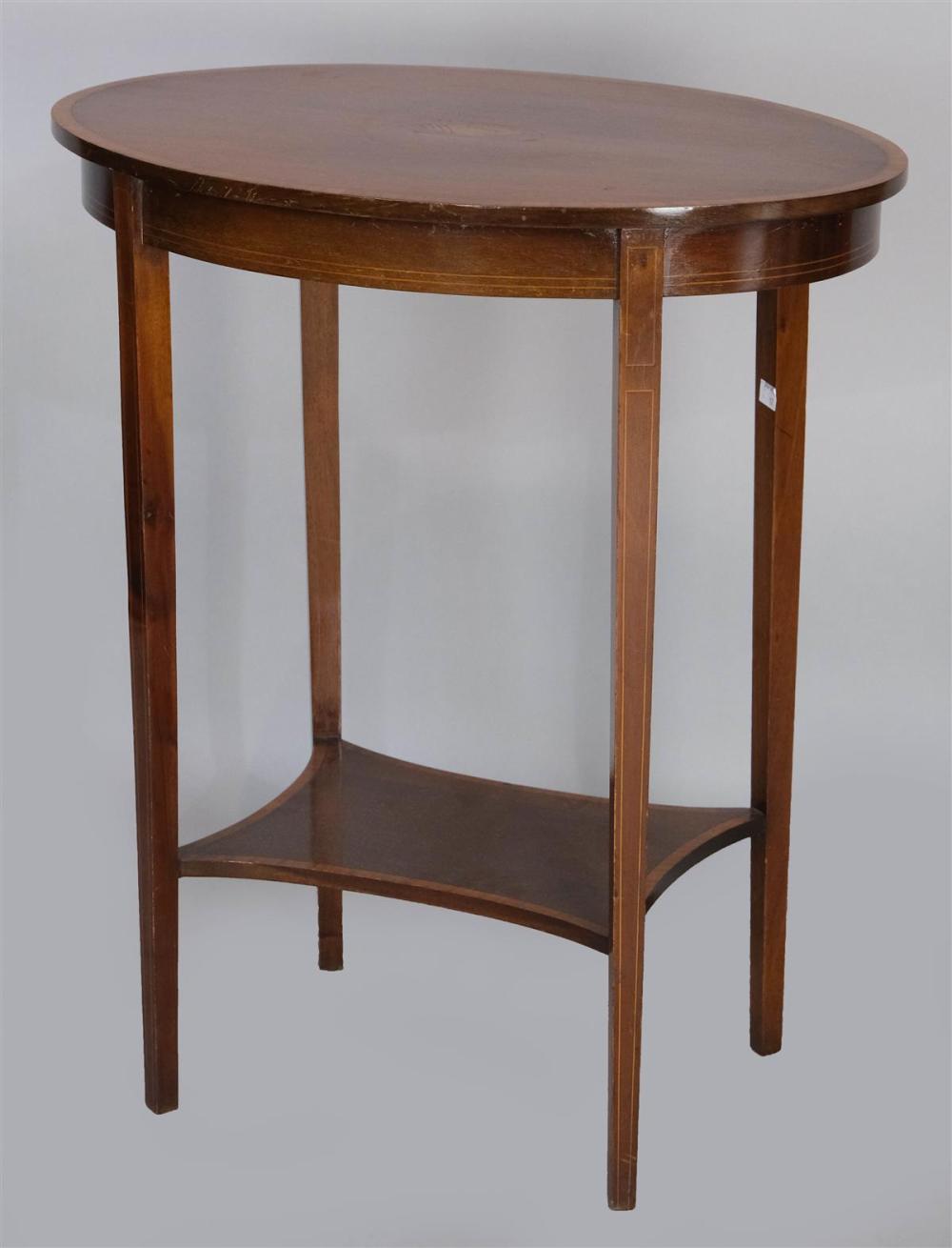 GEORGE III STYLE MAHOGANY INLAID 31245a