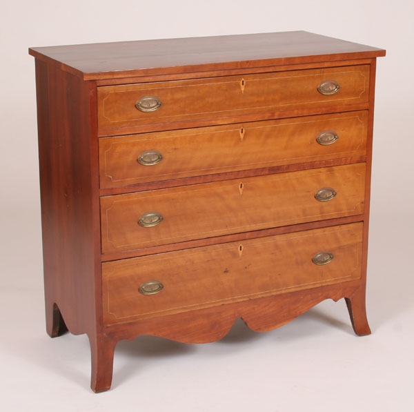 Early four drawer cherry chest 4ea0b