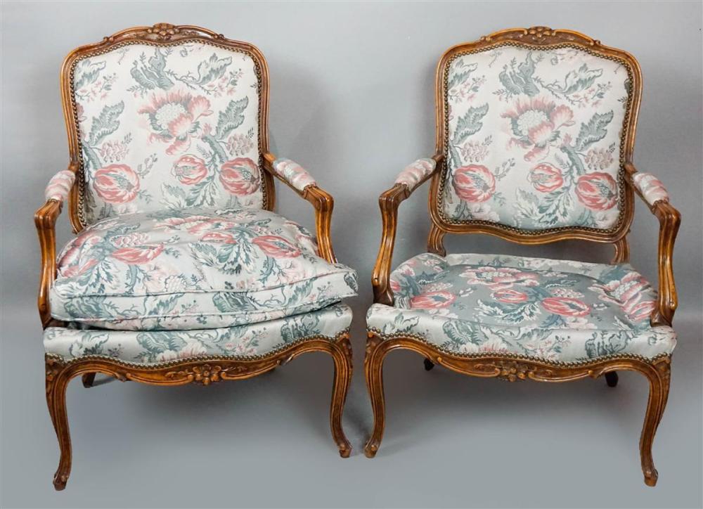 PAIR OF LOUIS XV STYLE CARVED FRUITWOOD 312472