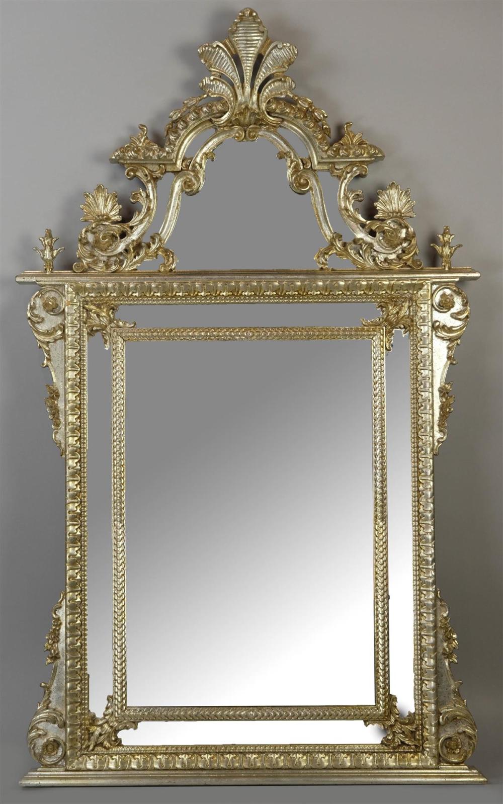 ROCOCO STYLE SILVERED WALL MIRROR  312477