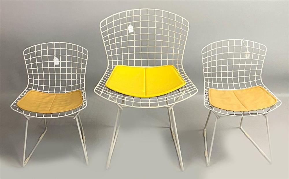 THREE HARRY BERTOIA FOR KNOLL MID CENTURY 3124a3