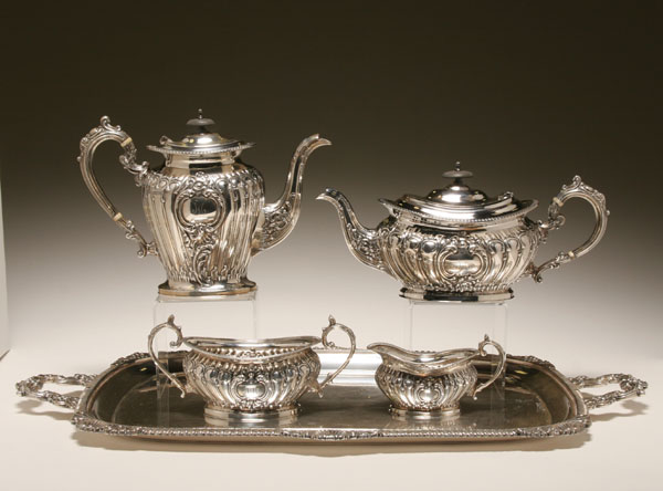 Sheffield sterling silver tea and 4ea11