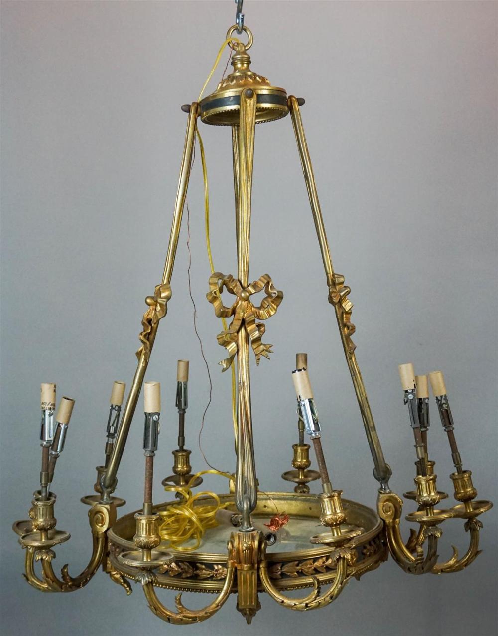 NEOCLASSICAL CAST BRASS AND CRYSTAL 3124cb