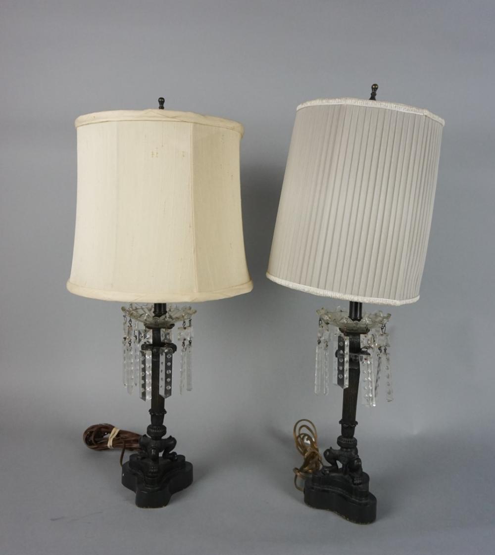 PAIR OF NEOCLASSICAL STYLE LUSTRES,