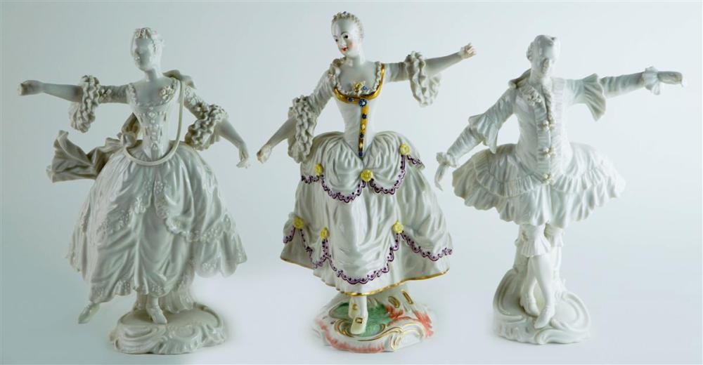 THREE NYMPHENBURG PORCELAIN FIGURES