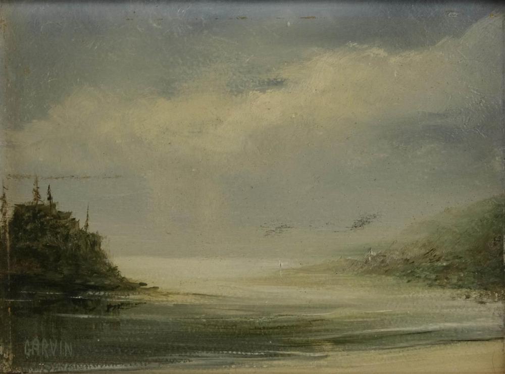 GARVIN (20TH CENTURY) MISTY SEASCAPE