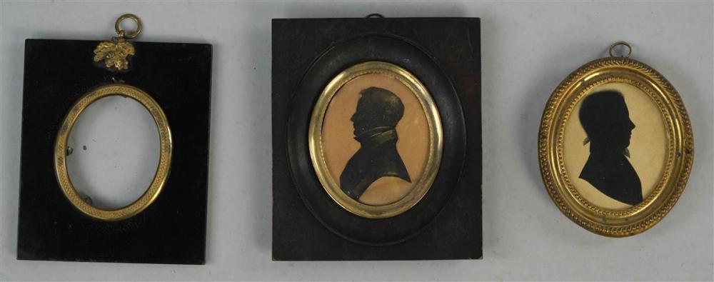  19TH CENTURY TWO MINIATURE SILHOUETTES 3125bc