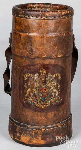 ENGLISH LEATHER FIRE BUCKETEnglish leather