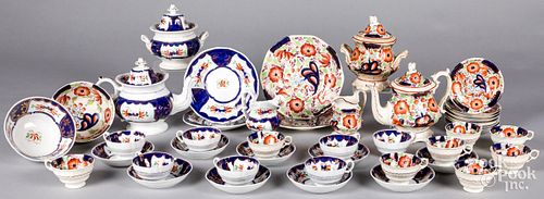 GAUDY WELSH PORCELAIN TEAWARES.Gaudy