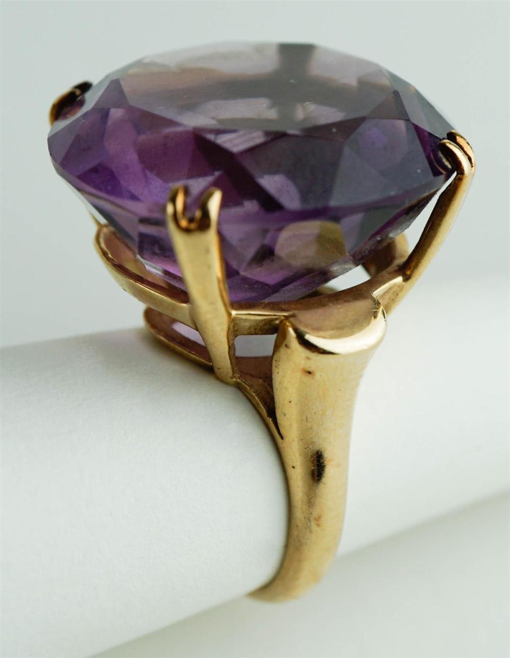 AMETHYST AND 14K YELLOW GOLD RINGAMETHYST 312688