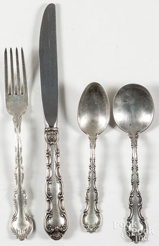 GORHAM STERLING SILVER FLATWARE SERVICEGorham