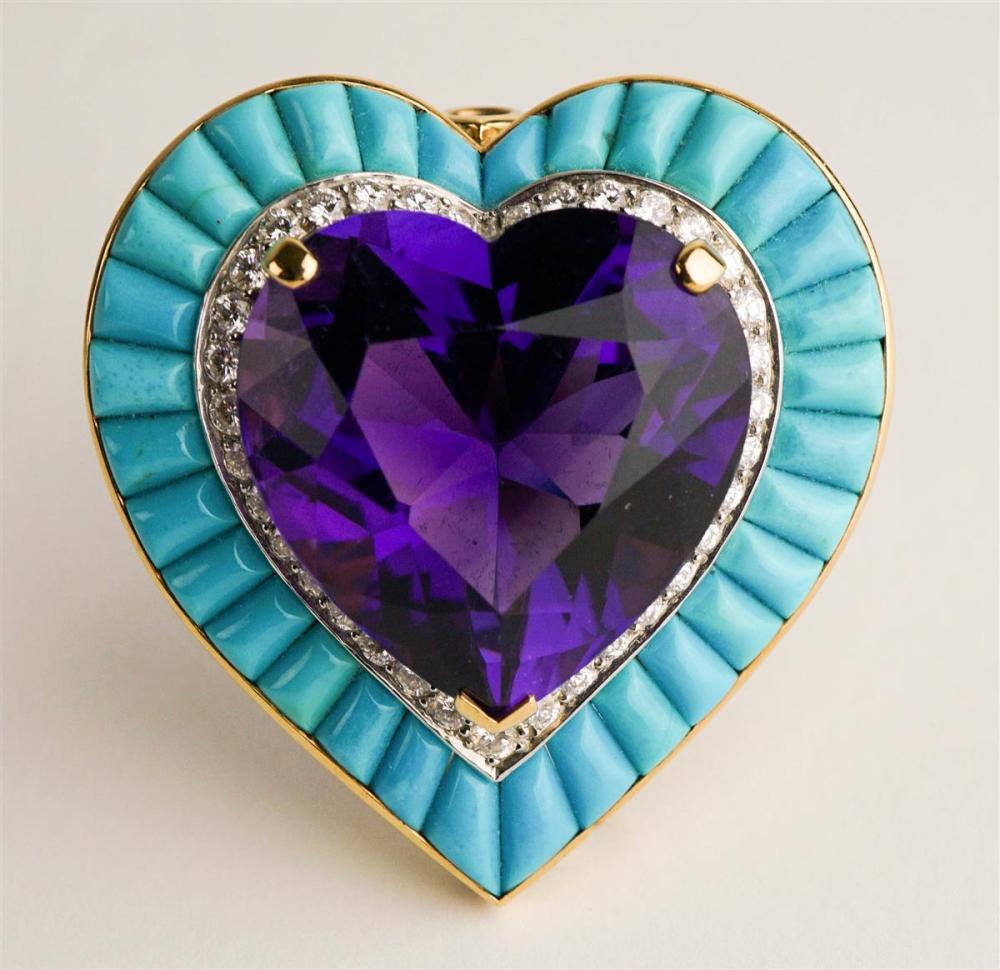 TURQUOISE AMETHYST AND DIAMOND 3126a3