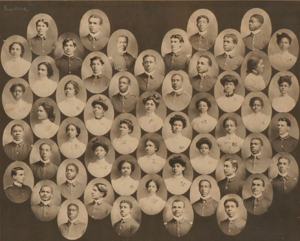 African American college yearbook photo