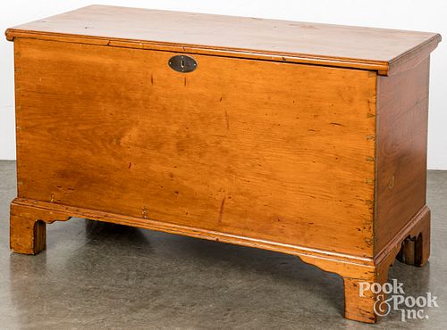 PINE BLANKET CHEST, 19TH C.Pine