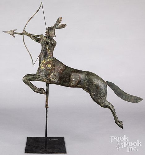 FULL BODIED COPPER CENTAUR WEATHERVANE  312777