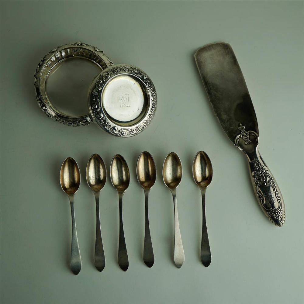 EIGHT PIECES OF TIFFANY & CO. SILVER