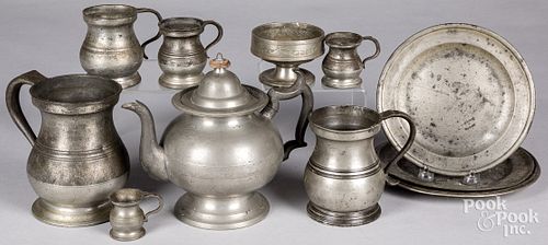 GROUP OF PEWTER TABLEWARESPewter