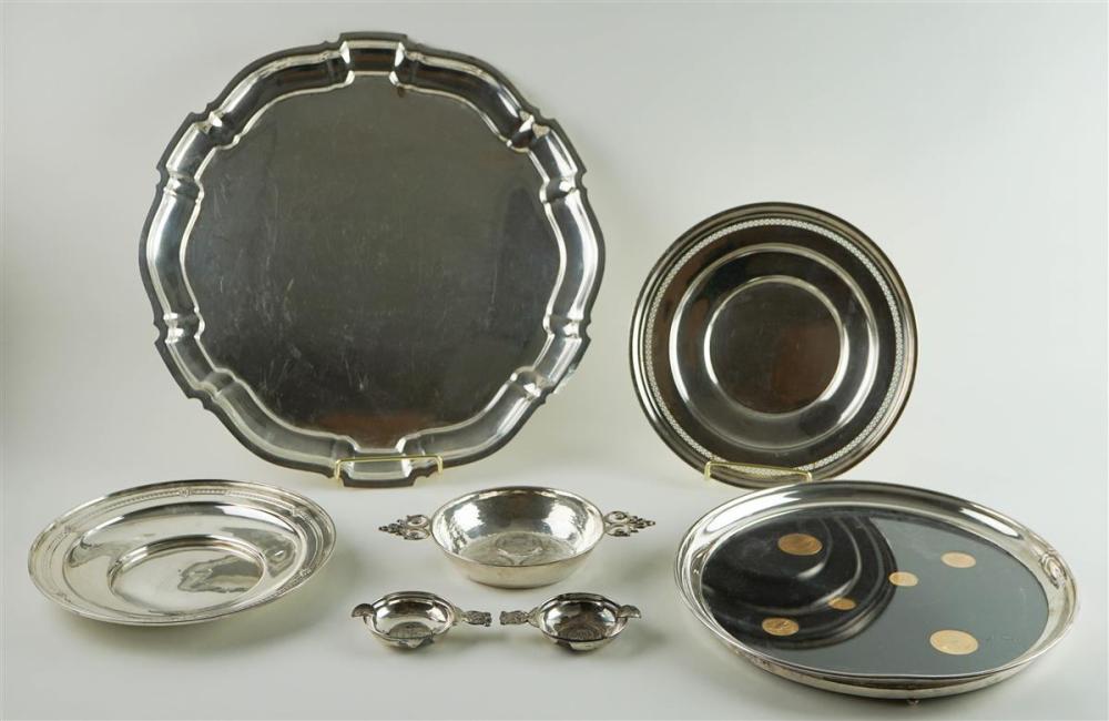 TWO AMERICAN SILVER SERVING DISHES