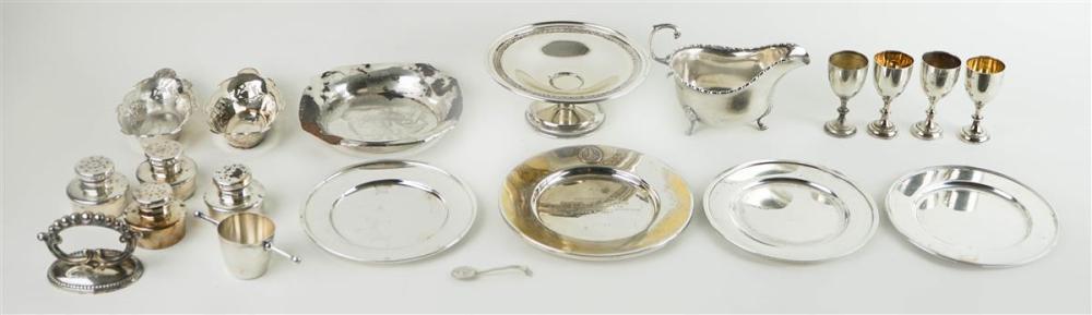 VARIOUS SMALL SILVER AND PLATED